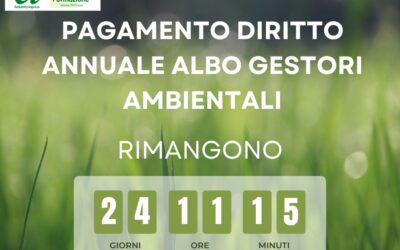 Albo Gestori Ambientali: il 30 aprile scadono i termini per pagare il diritto annuale