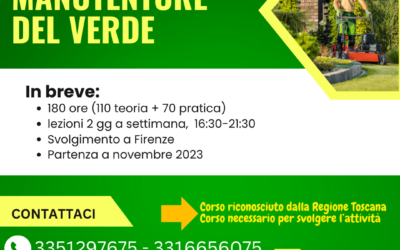Formazione obbligatoria per manutentore del verde