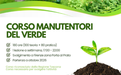 Corso Manutentori del Verde in partenza a ottobre